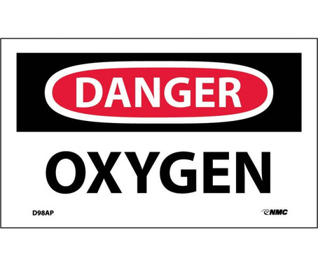 Danger: Oxygen - 3X5 - PS Vinyl - Pack of 5 - D98AP