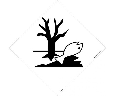 Placard - Marine Pollutants Symbol - 10.75X10.75 - PS Vinyl - DL174P