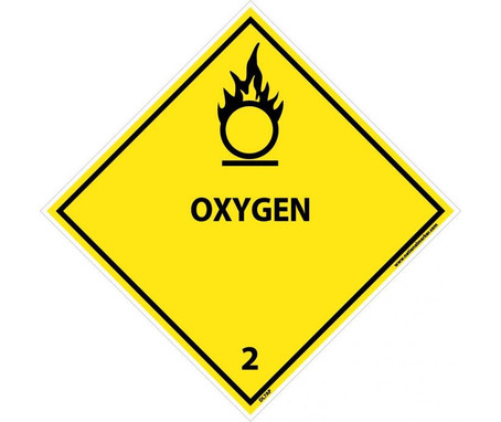 Dot Shipping Labels - Oxygen - 4X4 - PS Vinyl - Pack of 25 - DL7AP