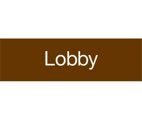 Engraved - Lobby - 3X10 Brown - 2 Ply Plastic - EN12BN