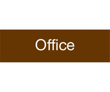 Engraved - Office - 3X10 Brown - 2 Ply Plastic - EN16BN