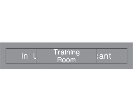 Engraved - Training Room In Use/Vacant - 2X10 - Grey - 2Ply Plastic - EN307GY