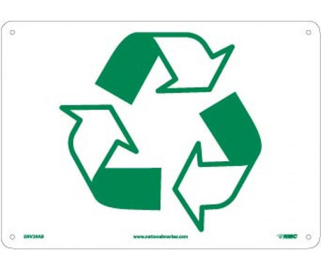 (Graphic Of Recycle Arrow - 10X14 - .040 Alum - ENV29AB