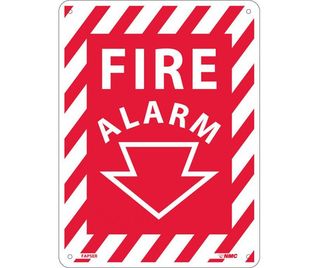 Fire Alarm - 12X9 - Rigid Plastic - FAPSER