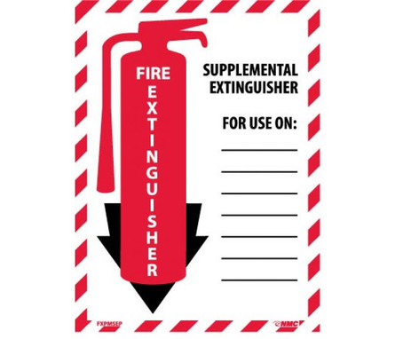 Supplemental Extinguisher - 12X9 - PS Vinyl - FXPMSEP