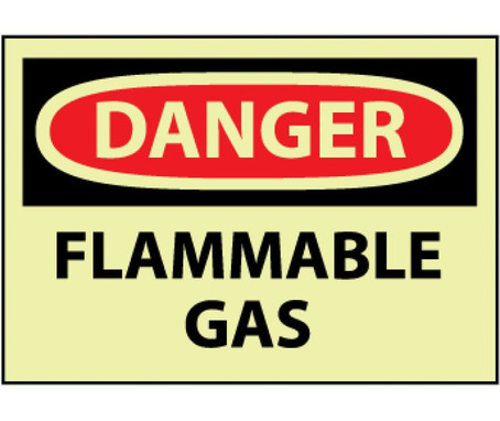 Danger: Flammable Gas - 10X14 - PS Vinylglow - GD276PB