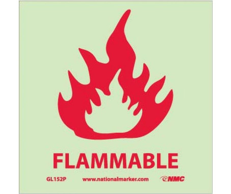Fire - Flammable - 7X7 - PS Vinylglow - GL152P