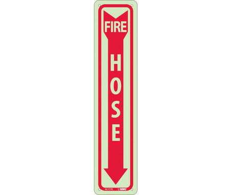 Fire - Fire Hose - 18X4 - Rigid Plasticglow - GL177R