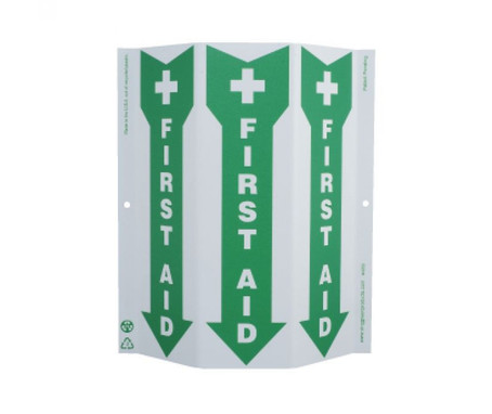 Tri-View Slim - Graphic - First Aid - 12X9 - Recycle Plastic - GW4056