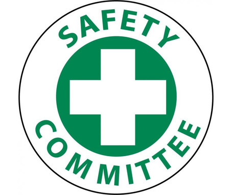 Hard Had Emblem - Safety Committee - 2" Dia - PS Vinyl - HH11