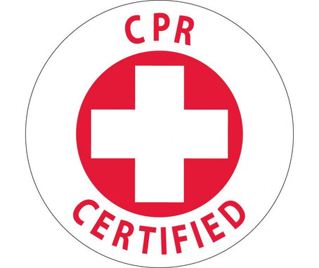 Hard Had Emblem - Cpr Certified - 2" Dia - PS Vinyl - HH22