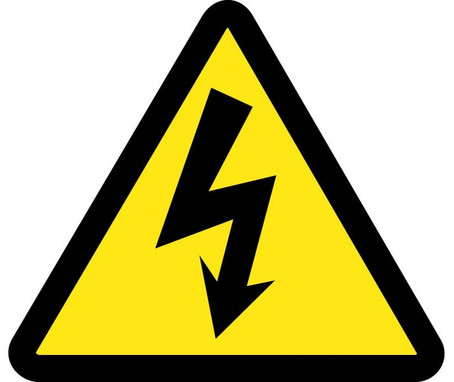 Label - Graphic For Electric Voltage Hazard - 2In Dia - PS Vinyl - ISO259AP