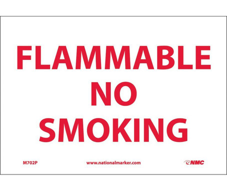 Flammable No Smoking - 7X10 - PS Vinyl - M702P