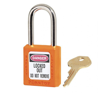 Orange 1.5 Anodized Alum Lock Keyed Alike 6/Set - MP1106KS6ORJ