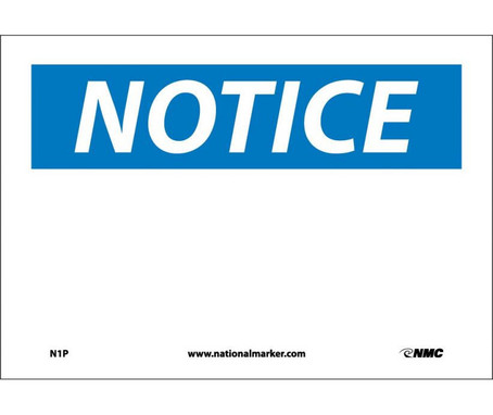 Notice: (Heading Only) - 7X10 - PS Vinyl - N1P