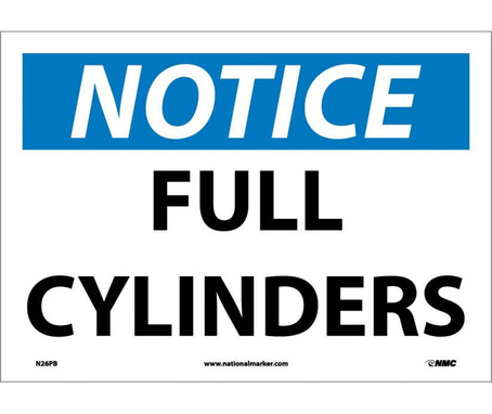 Notice: Full Cylinders - 10X14 - PS Vinyl - N26PB