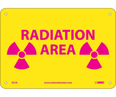 Radiation Area - 7X10 - Rigid Plastic - R21R