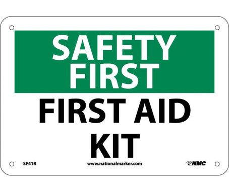 Safety First - First Aid Kit - 7X10 - Rigid Plastic - SF41R