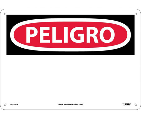 Peligro - (Blank) - 10X14 - .040 Alum - SPD1AB