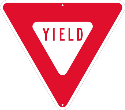 Yield - Triangle - 24 In - .080 Egp Ref Alum Sign - TM124J24