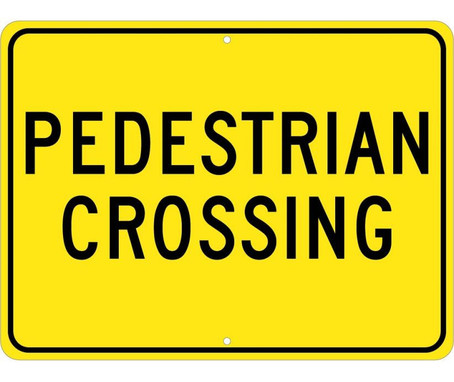 Pedestrian Crossing - 18X24 - .080 Egp Ref Alum - TM163J