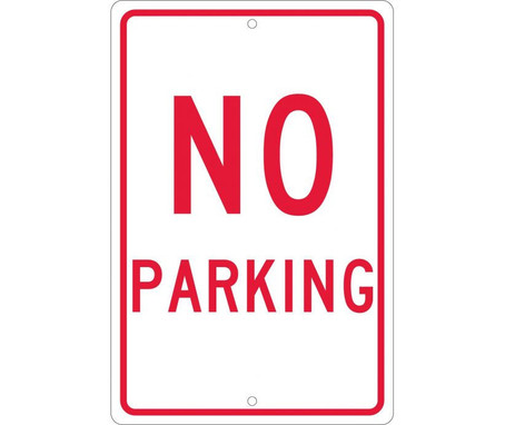 No Parking - 18X12 - .063 Alum - TM1H