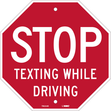 Stop Texting - 12X12 - .050 Rigid Plastic - TM254R