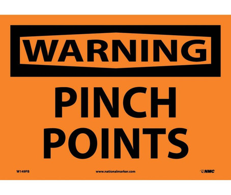 Warning: Pinch Points - 10X14 - PS Vinyl - W149PB