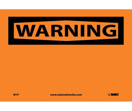 Warning: (Header Only) - 7X10 - PS Vinyl - W1P