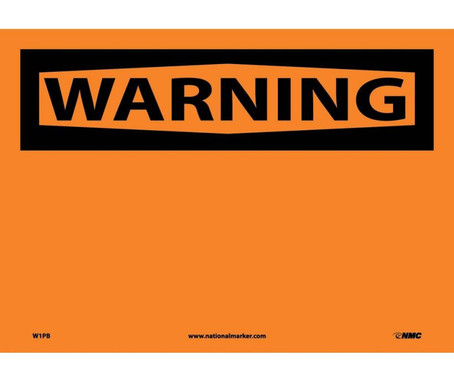Warning: (Header Only) - 10X14 - PS Vinyl - W1PB