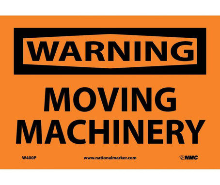 Warning: Moving Machinery - 7X10 - PS Vinyl - W400P