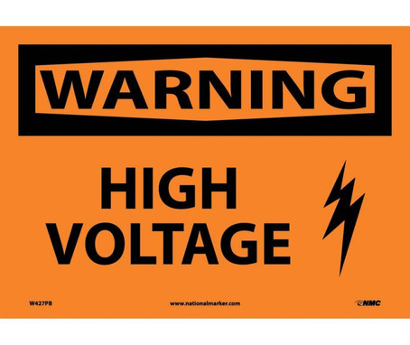 Warning: High Voltage - Graphic - 10X14 - PS Vinyl - W427PB