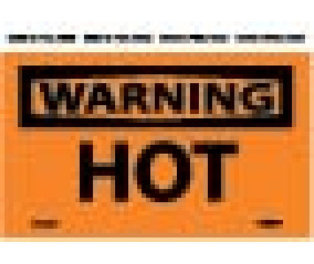 Warning: Hot - 3X5 - PS Vinyl - Pack of 5 - WGA25AP