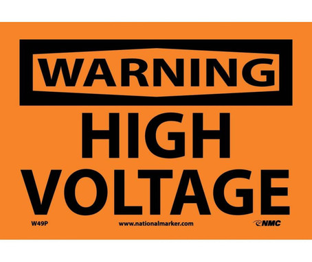Warning: High Voltage - 7X10 - PS Vinyl - W49P
