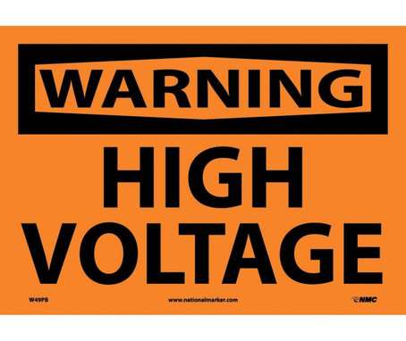 Warning: High Voltage - 10X14 - PS Vinyl - W49PB