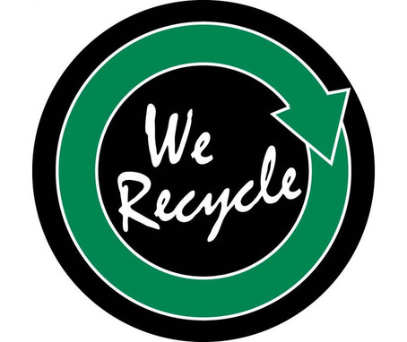 We Recycle (Arrow) - 2Dia - PS Vinyl - Pack of 25 - HH100