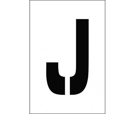 Stencil - Letter J - 4" - PMC4-J