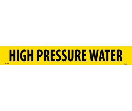 Pipemarker - PS Vinyl - High Pressure Water - 2X14 1 1/4" Cap Height - A1133Y