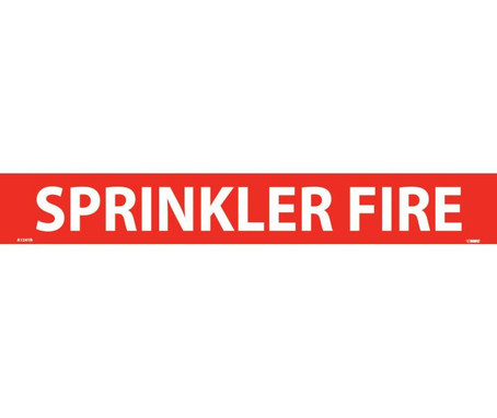 Pipemarker - PS Vinyl - Sprinkler Fire - 2X14 1 1/4" Cap Height - A1241R