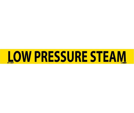 Pipemarker - PS Vinyl - Low Pressure Steam - 1X9 3/4" Cap Height - B1156Y