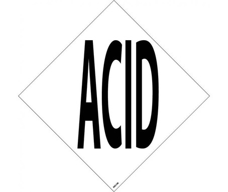 Nfpa Label Symbol - Acid - 6" (Pack of 5) - PS Vinyl - DCL126