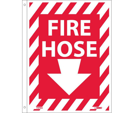 Fire Hose - (Dbl Faced Flanged) - 12X9 - .040 Alum - FHFMA
