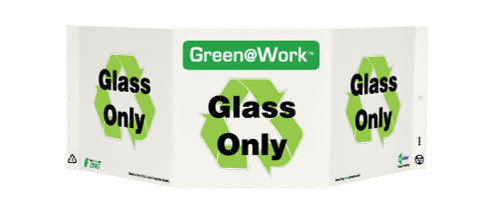 Tri-View - Glass Only - 7.5X20 - Recycle Plastic - GW3030