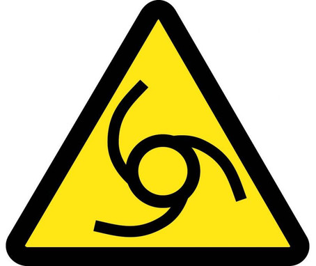 Label - Graphic For Automatic Or Remote Starting Hazard - 4In Dia - PS Vinyl - ISO450AP