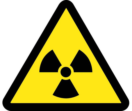Label - Graphic For Radioactive Material Hazard - 4In Dia - PS Vinyl - ISO461AP