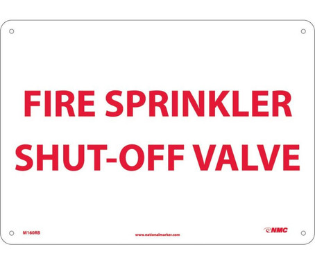 Fire - Sprinkler Shut Off Valve - 10X14 - Rigid Plastic - M160RB