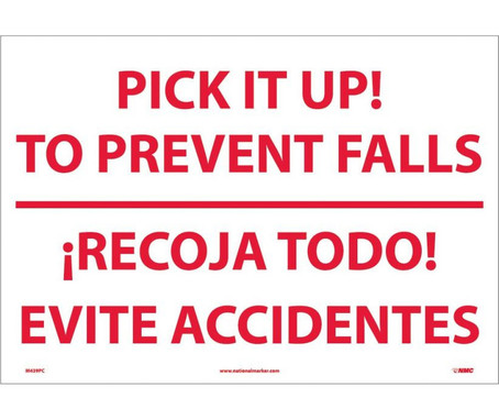 Pick It Up! To Prevent Falls Recoja Todo (Bilingual) - 14X20 - PS Vinyl - M439PC