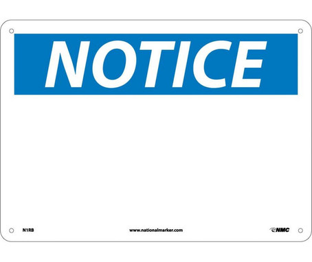 Notice: (Heading Only) - 10X14 - Rigid Plastic - N1RB