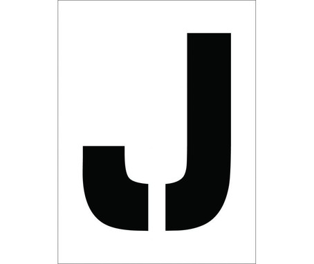 Stencil - Letter J - 12" - PMC12-J