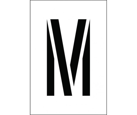 Stencil - Letter M - 4" - PMC4-M